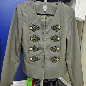 Suit jacket size 6 hunter green